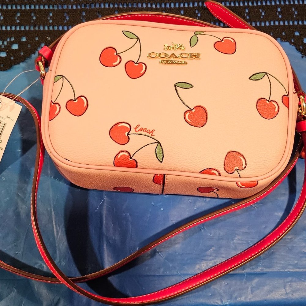 New Coach Cherry Jamie Mini camera bag